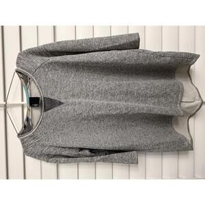 Anthropologie Dolan 3/4 sleeve knit high-low sweatshirt in gray